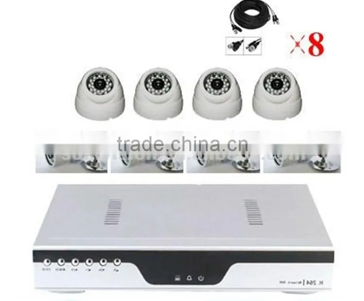 2016 hot selling high quality 220v cheap home IP66 weatherproof ip security system 8ch wireless with camera for European Market