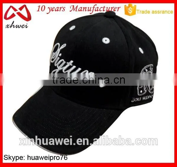 Custom Caps Factory Fashion Golf Hats Caps 100% Cotton Twill Golf Cap