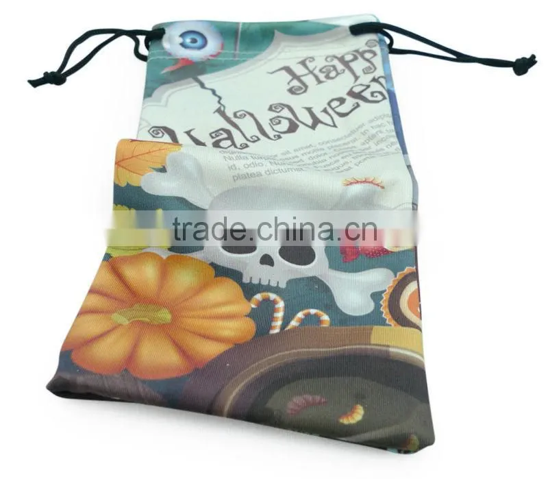 customized green velvet pouch