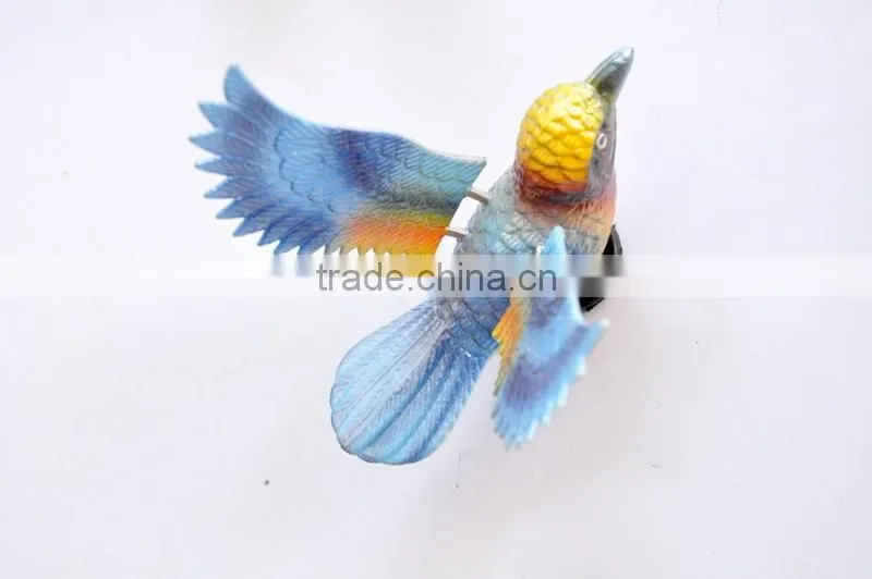 Pearl Powder 4 inch Plastic Art Bird Fridge Magnet, Bird Decoration, Wedding Door Gift