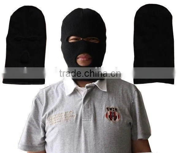 Black Style 3 Hole Mask Neck Warmer Hunting Fishing Skiing Runing Hat