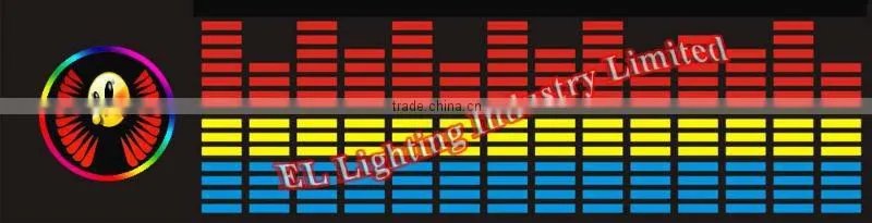 2014 newest design EL Car Sticker