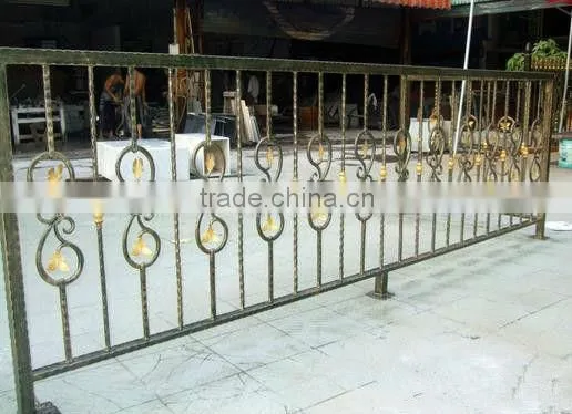 newest modern wrought iron garden border fence