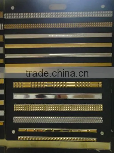 golden/silver ceramic wall border