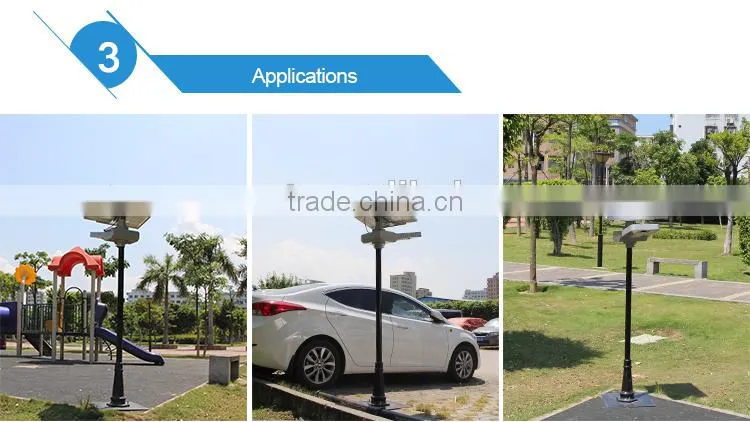 High power intelligent easy install integrated led solar all in 1 street light with50W / 65W solar panel
