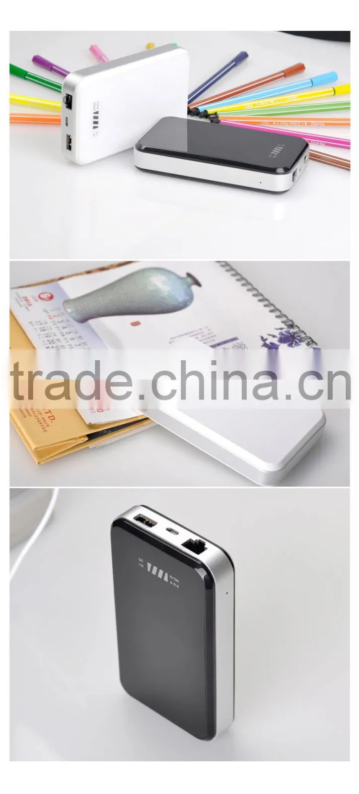 10000mah multi-use power bank 3g wifi router