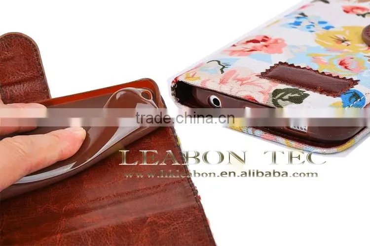 Wholesale Alibaba Leather Cell Phone Cover Case, For Samsung Galaxy S6 Wallet Leather Case