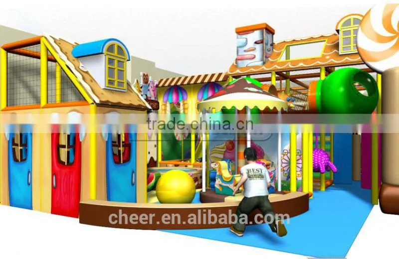 Cheer Amusement Candy Themed Children Amusement Park Toddler Soft Playground Equipment