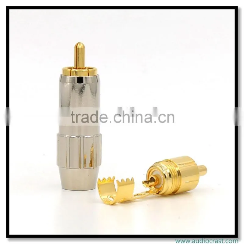 New RCA jack Connector Flat 8mm connector