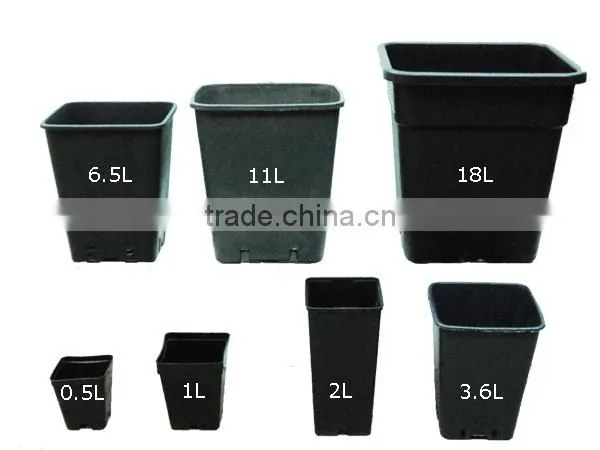 Hydroponic Soft Seeds Nutrition Nursery Plastic Plant Pot Gallon Flower Pot