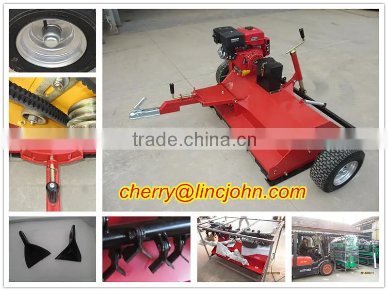 15hp Lifan gasoline engine 1500 cutting width atv flail mower