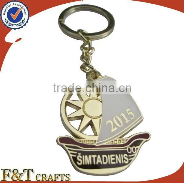 Cheap custom promotion heart shape metal trolley coin keychain