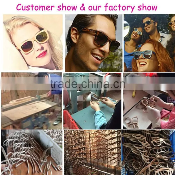 China wood sunglasses manufacturer fashion Men Woman polarized eyeglasses