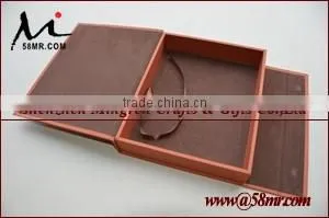 Magnet Fabric Linen Cloth Photo Storage Box with Window