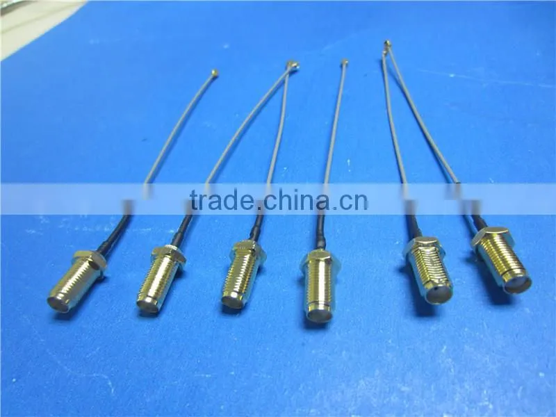SMA female to IPEX RG1.13 coaxial cable SMA within the outer spiral needle Female pin Modified wireless router Antenna