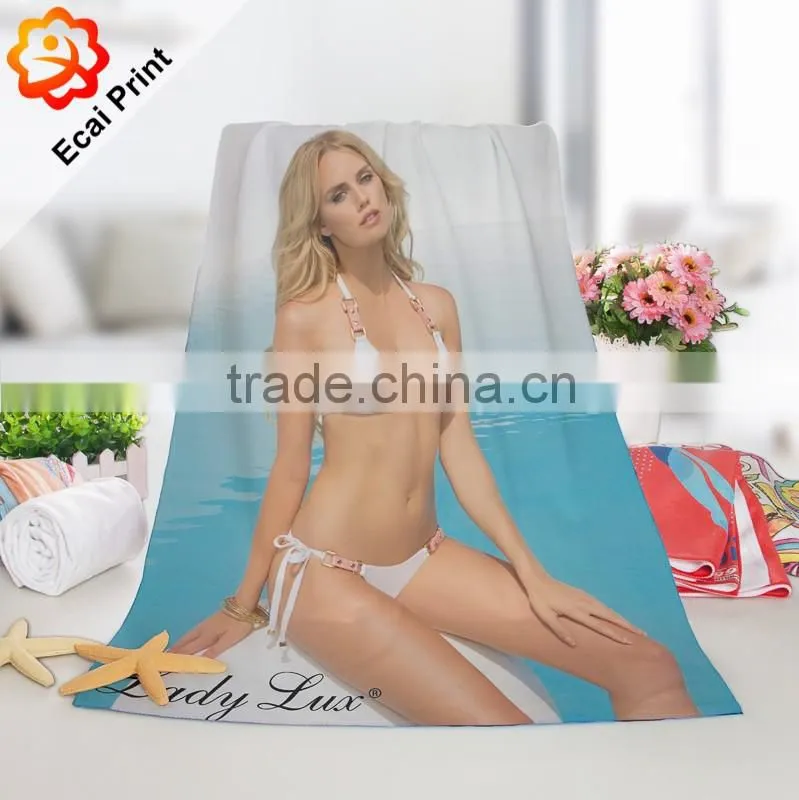 Hot sale good-looking customize heat transfer printed hotel towel