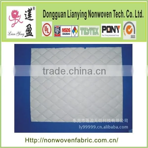 Ultrasonic quilted padding fabric for crib mattress