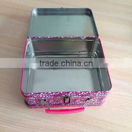 Decorative Tin Boxes With Lids tin box manufacturer Handle tin boxes