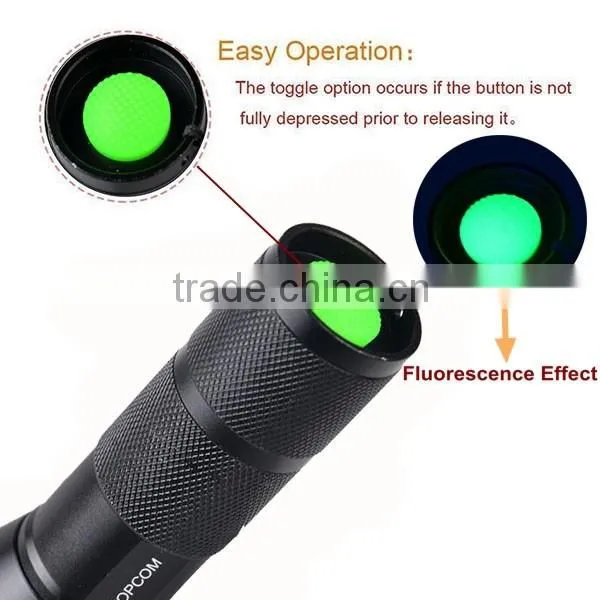 Waterproof Glow In The Dark G700 E17 Type Bicycle Zoomable Latern Lamp Light & 9 LED Rear Light Set