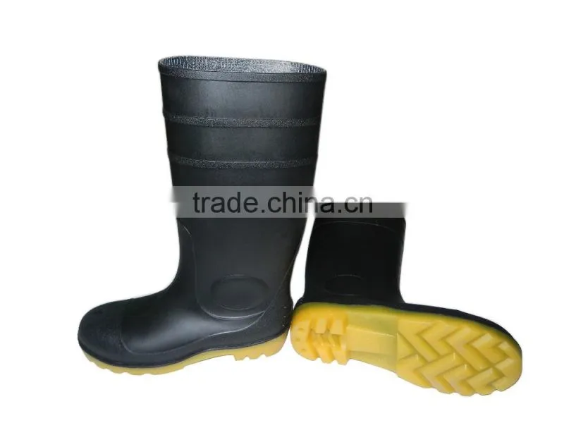 Safety wellington boots with steel toe,industrial rain boots
