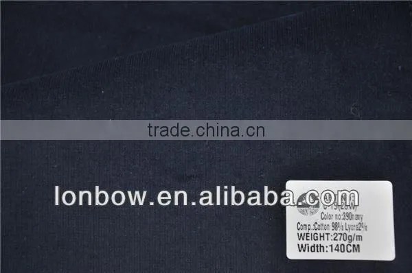 Wholesale high quality cotton lycra blend 28 wales corduroy fabric for jacket and pants