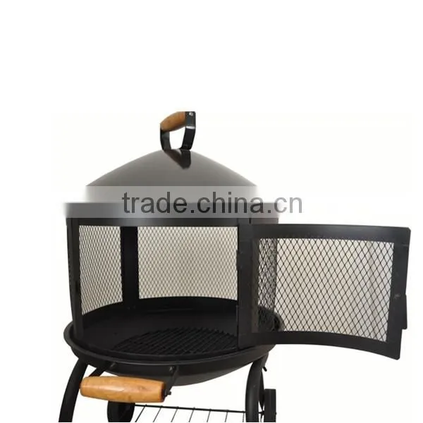 Top Sale outdoor fire pit with wheel