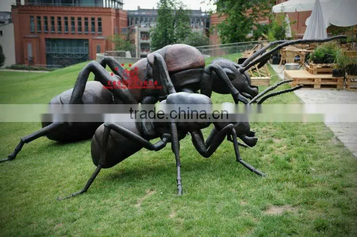 Amusement park Equipment Insects Fiberglass Sculpture of Giant Ant