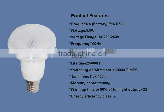 5.5W R50 E14 LED Bulb