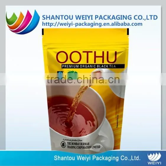 hot sale stand up empty tea bag tag printing