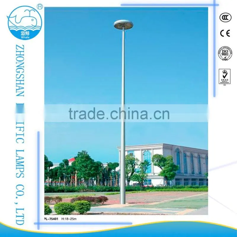 20m - 45m high quality high mast light manufacturers high mast light pole foundation