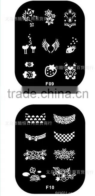 DIY metal stamping nail art