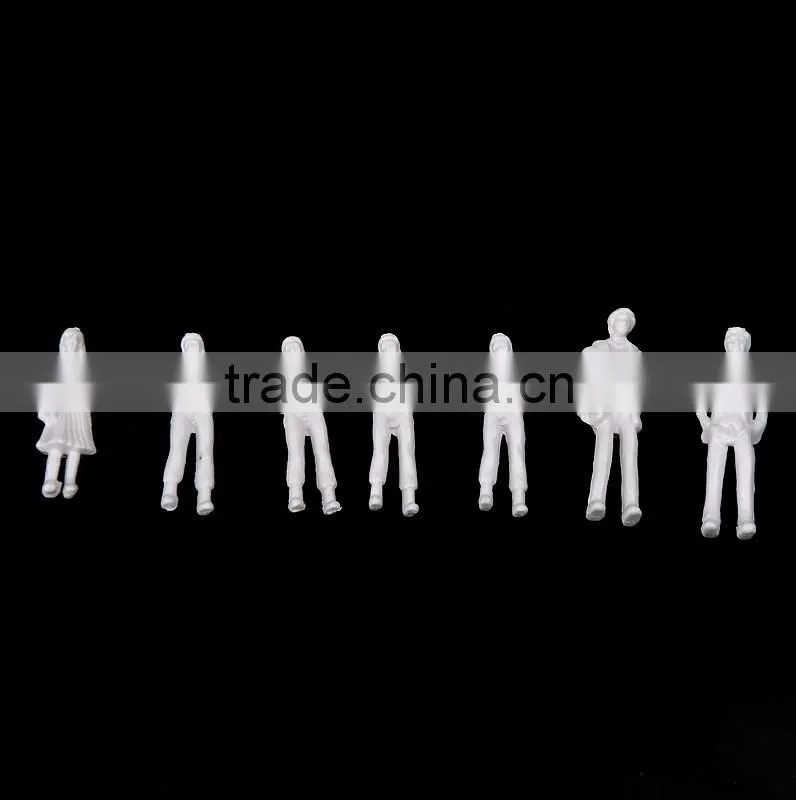 Architecture model maker white plastic figure, figure toy
