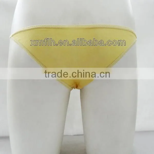 yellow lace disposable underwear
