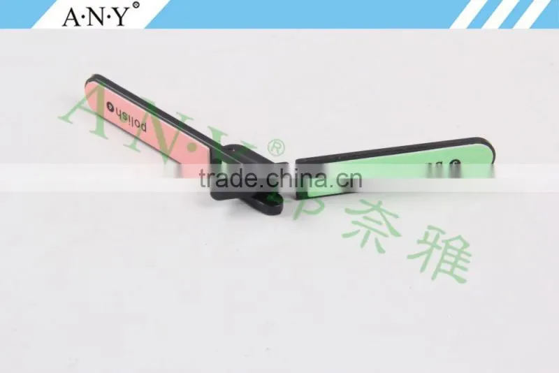 Professional Nail Art Polish Tools Cheap Plastic Folding Nail File 4 Way Use