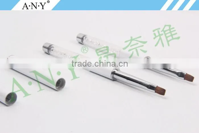 ANY Nail Art UV Gel Nails Building Crystal Pure Kolinsky Nail Art Brush Flat Gel Art