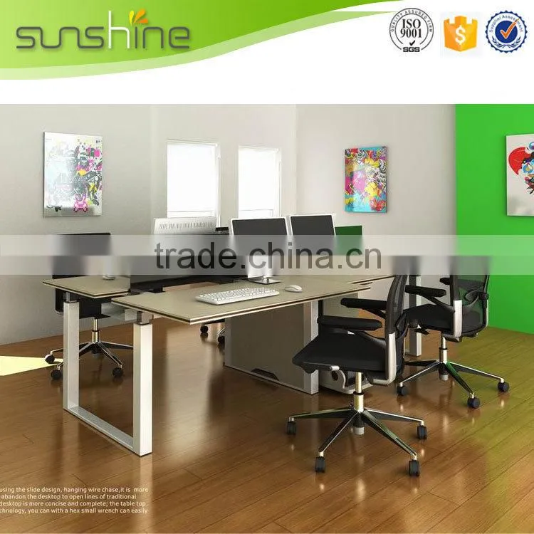 China Supply Office Furniture Opening Style Desk System Office Desk Partition Low Partition