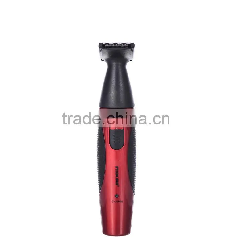 Precision wet and dry nose and ear hair trimmer with mustache cutter