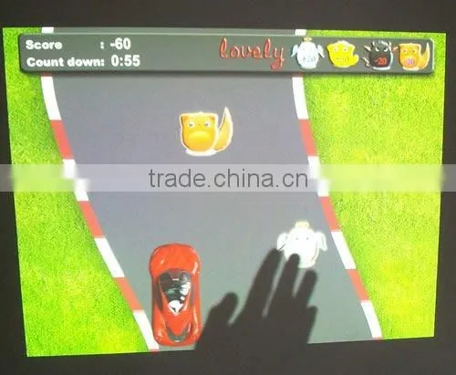 Unlimited effects projection interactive wall systems