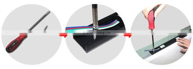 LED module track light for door and window