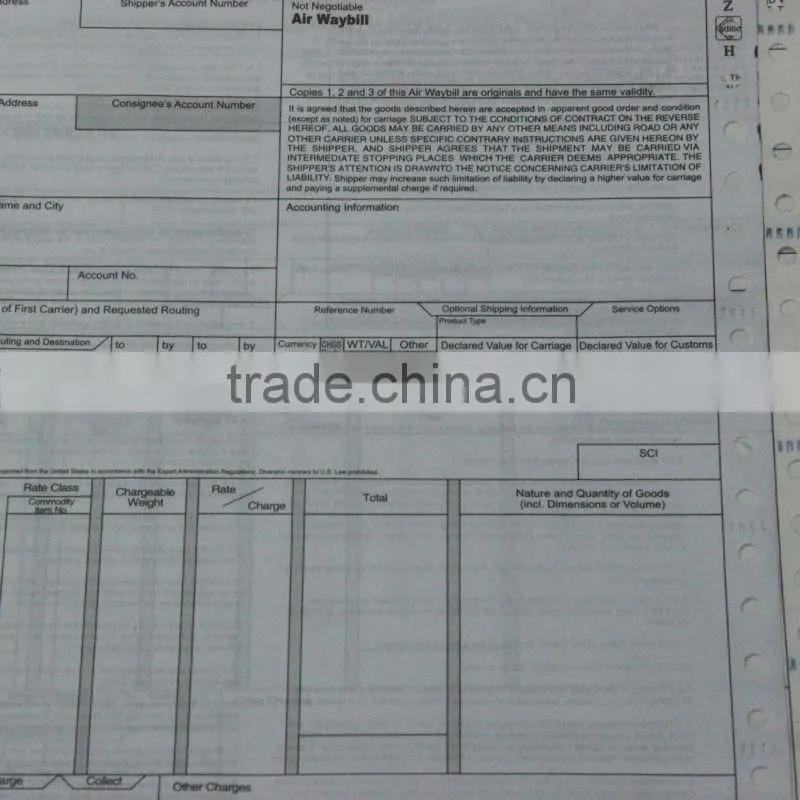Carbonless delivery note supplier