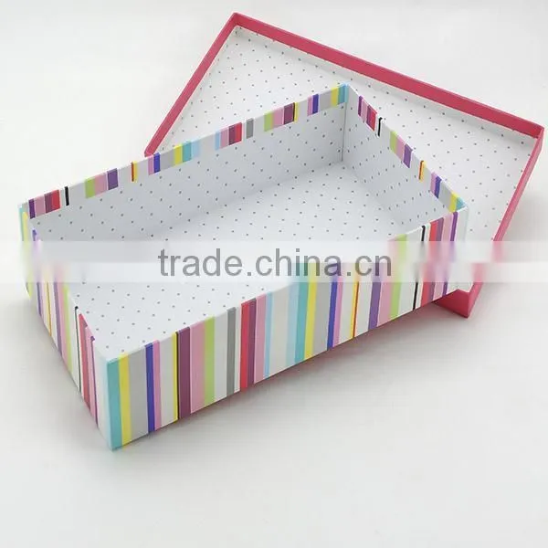Wholesale Fancy Custom Printing paper gift Box with lid