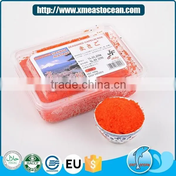 Best red seasoned capelin roe healthy sushi top frozen masago
