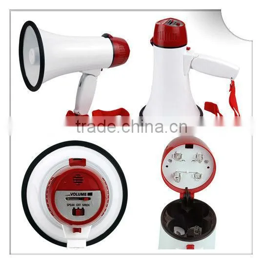 10w cheer megaphone with music made from ABS material for wholesale