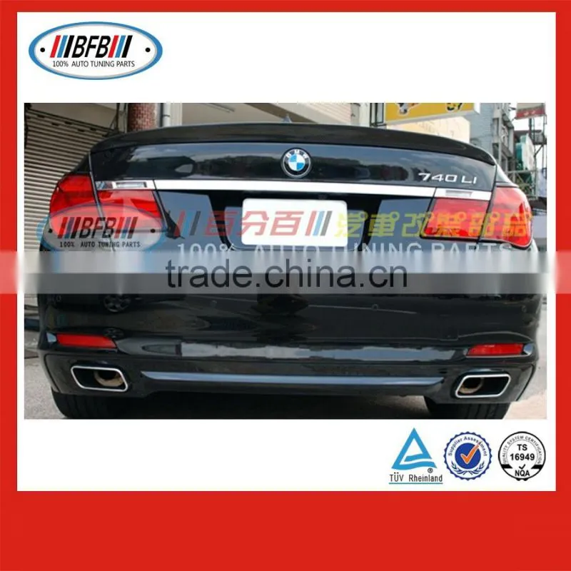 auto accessory carbon fiber boot lip spoiler FOR BMW F01 AC style 7 series 2009-2012