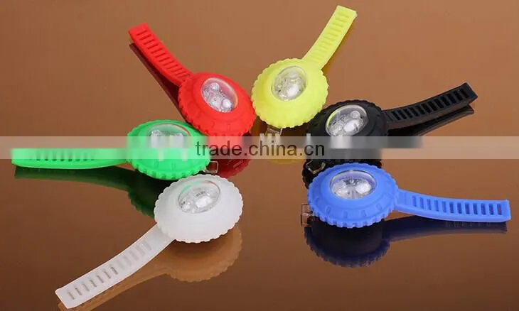 sunflower silicone bike led light