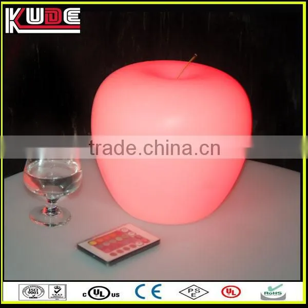 led apple light/led portable color changing table lamps