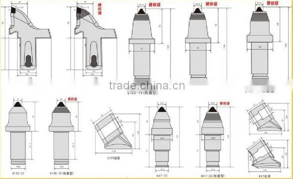 S100 cemented carbide coal mine drill bits mining tools rock drill bits