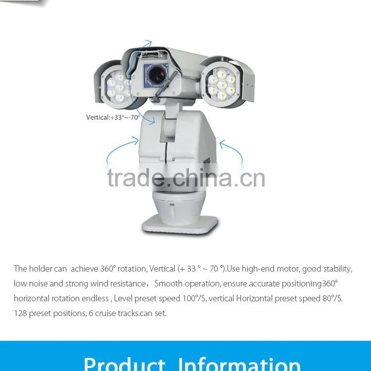 Outdoor HD 1080p 360 Night Vision Infrared Waterproof 30x Optical Zoom PTZ IP Camera