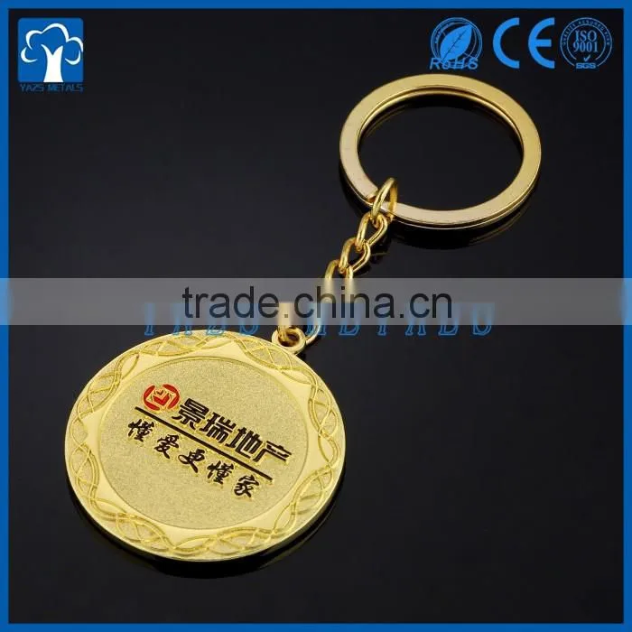 custom metal promotional keychain with your own logo
