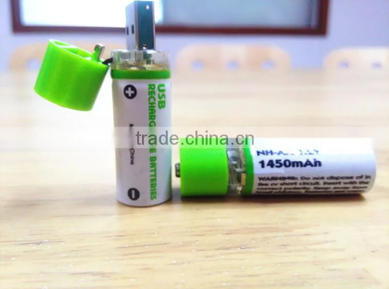 USB 1.2v AA 1450mAh NI-MH batteryusb battery bank